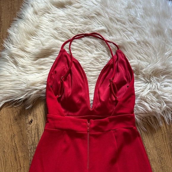 FASHION NOVA Looking At You Ruffle Maxi Dress In Red - Picture 5 of 7